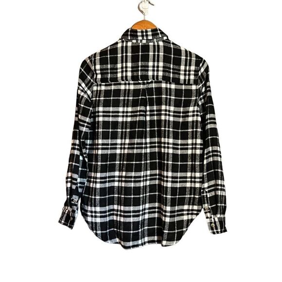 NWT!‎ Polly & Esther black & white flannel shirt - Picture 11 of 11